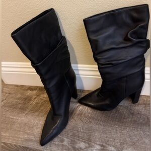 Marc Fisher Gomer Black Women's Slouch Boots